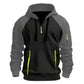 Men's Spring Autumn Sweatshirt Sweatshirt Sweatshirt Zipper Multi - Pocket Pullover Raglan Sleeve Sports Casual Fleece Sweatshirt - Clothesfassion.store