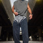 Men's straight legs wide pants fitness training casual sports outdoor running trousers fashion American style brand sports pants - Clothesfassion.store