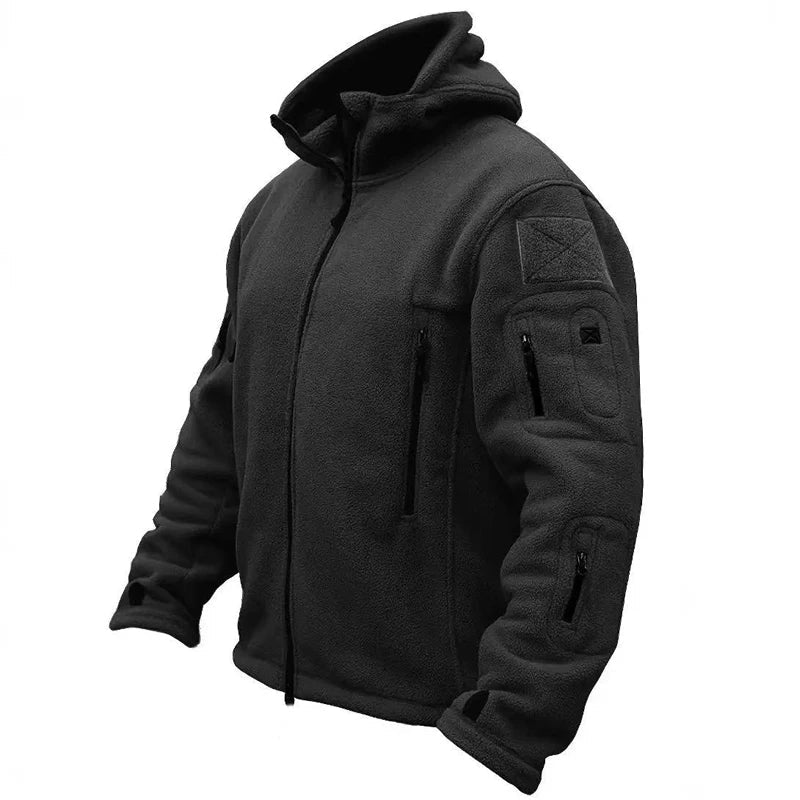 Men's Tactical Fleece Jackets Work Coats Hooded Safari Coats Outdoor Warm Camping Climbing Fishing Hiking Trekking Windbreaker - Clothesfassion.store