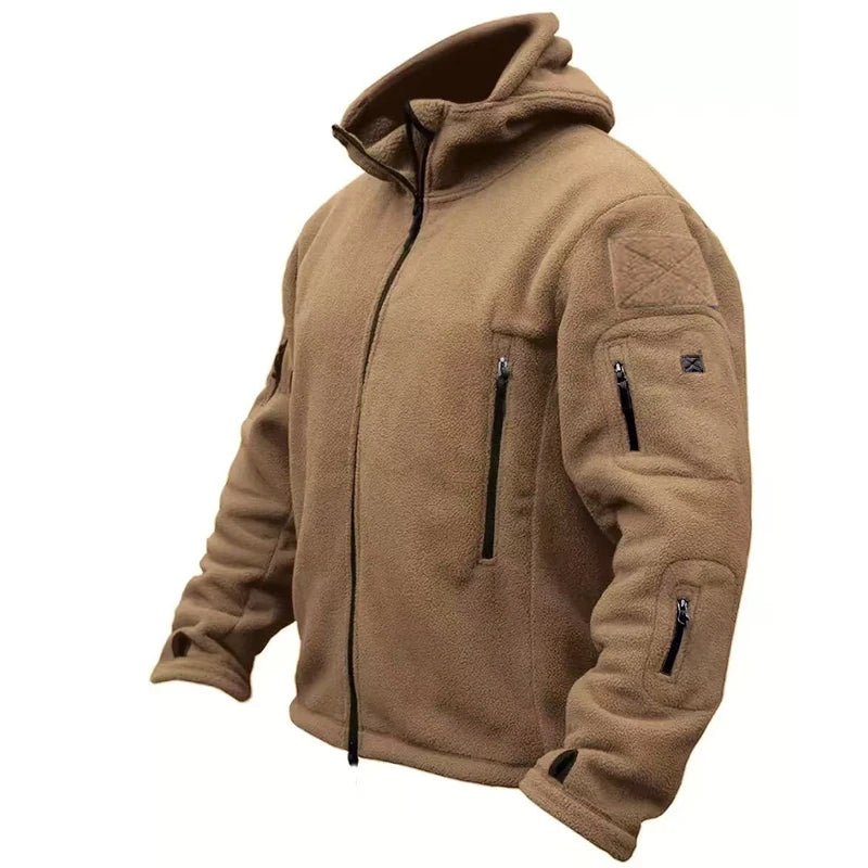 Men's Tactical Fleece Jackets Work Coats Hooded Safari Coats Outdoor Warm Camping Climbing Fishing Hiking Trekking Windbreaker - Clothesfassion.store