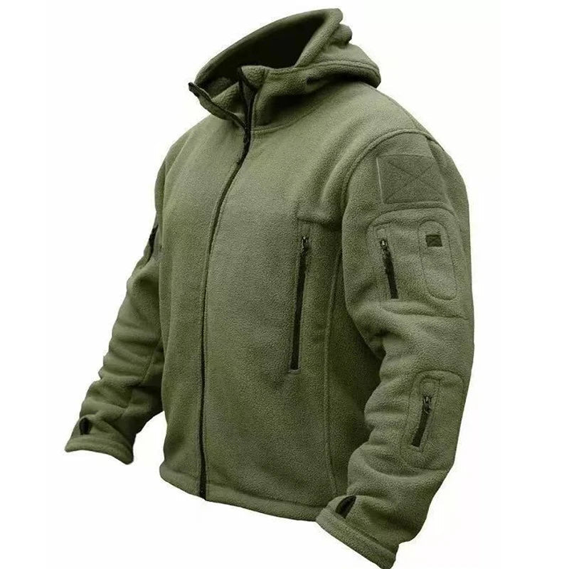 Men's Tactical Fleece Jackets Work Coats Hooded Safari Coats Outdoor Warm Camping Climbing Fishing Hiking Trekking Windbreaker - Clothesfassion.store
