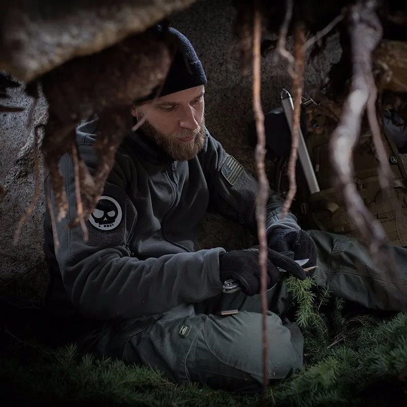 Men's Tactical Fleece Jackets Work Coats Hooded Safari Coats Outdoor Warm Camping Climbing Fishing Hiking Trekking Windbreaker - Clothesfassion.store