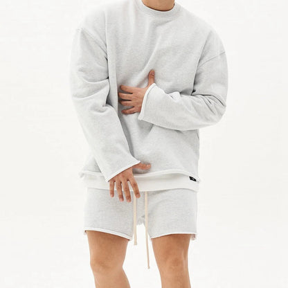 Mens Training Sports Suits Gym Fitness Kits Sportswear Hoodie Pullover Hooded Shorts Jogging Sets Cotton Running Tracksuits - Clothesfassion.store