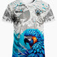 Mexican men's football jersey & Aztec round neck comfortable sports top & with Aztec and Mayan civilization prints & suitable fo - Clothesfassion.store