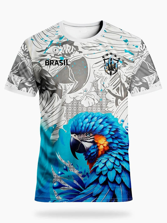 Mexican men's football jersey & Aztec round neck comfortable sports top & with Aztec and Mayan civilization prints & suitable fo - Clothesfassion.store