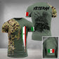 Mexico Flag Men's T-shirt Oversized Retired Military Graphic Casual Short Sleeve Tops Tees Mexican Outdoor Street Men's Clothing - Clothesfassion.store