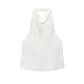 MUJER 2025 Halter Tops for Women Black Satin Backless Top Female Pink Summer Beach Top Woman off Shoulder Camisole Top Women - Clothesfassion.store