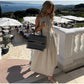 MUJER 2026 Draped Long Dresses for Women Zip Sleeveless Maxi Dress Woman Summer Holiday Womens Dresses Ruched Party Female Dress - Clothesfassion.store