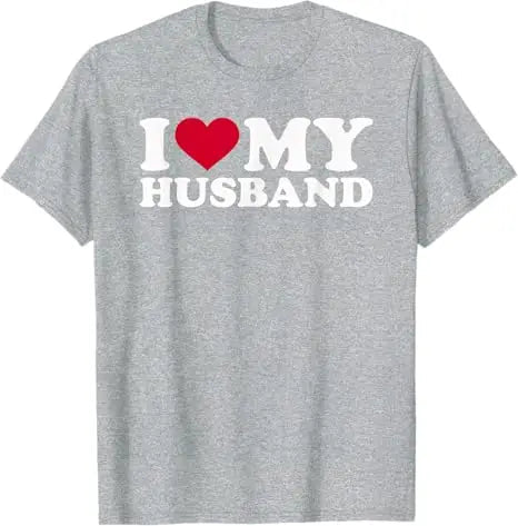 My Wife Beats Me - Husband T-Shirt I Love My Husband Letters Printed Saying Tee Funny Relationship Couples Shirts Marriage Tops - Clothesfassion.store