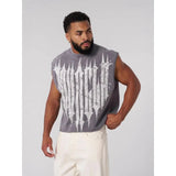 New Arrival Men's Fitness Vest 100% Cotton Sleeveless T-shirt For Gym Workout Bodybuilding Running Tank Top Black Clothing - Clothesfassion.store