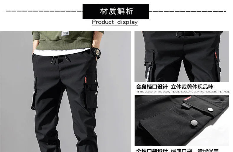 New Men Cargo Tactical Pants Work Combat Multi - pockets Casual Training Trousers Overalls Clothing Joggers Hiking Mens Cargo Pant - Clothesfassion.store