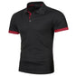 New Mens Short Sleeve Polo Shirt Solid Color Streetwear Lightweight Lapel Tshirts for Men Summer Jogging Sport Tops - Clothesfassion.store