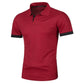 New Mens Short Sleeve Polo Shirt Solid Color Streetwear Lightweight Lapel Tshirts for Men Summer Jogging Sport Tops - Clothesfassion.store