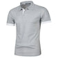 New Mens Short Sleeve Polo Shirt Solid Color Streetwear Lightweight Lapel Tshirts for Men Summer Jogging Sport Tops - Clothesfassion.store
