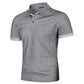 New Mens Short Sleeve Polo Shirt Solid Color Streetwear Lightweight Lapel Tshirts for Men Summer Jogging Sport Tops - Clothesfassion.store