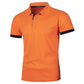 New Mens Short Sleeve Polo Shirt Solid Color Streetwear Lightweight Lapel Tshirts for Men Summer Jogging Sport Tops - Clothesfassion.store