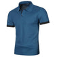 New Mens Short Sleeve Polo Shirt Solid Color Streetwear Lightweight Lapel Tshirts for Men Summer Jogging Sport Tops - Clothesfassion.store