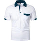 New Men's Short Sleeve T Shirts Solid Color Polo Shirt with Pockets Breathable Loose Basic Shirts for Men Lightweight Tops - Clothesfassion.store