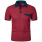 New Men's Short Sleeve T Shirts Solid Color Polo Shirt with Pockets Breathable Loose Basic Shirts for Men Lightweight Tops - Clothesfassion.store