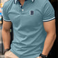 New Summer Men's Short - sleeved Fashion T-shirt Slim Polyester Polo Shirt Men's Business Casual Lapel Golf Short - sleeved Clothing - Clothesfassion.store