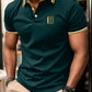 New Summer Men's Short - sleeved Fashion T-shirt Slim Polyester Polo Shirt Men's Business Casual Lapel Golf Short - sleeved Clothing - Clothesfassion.store