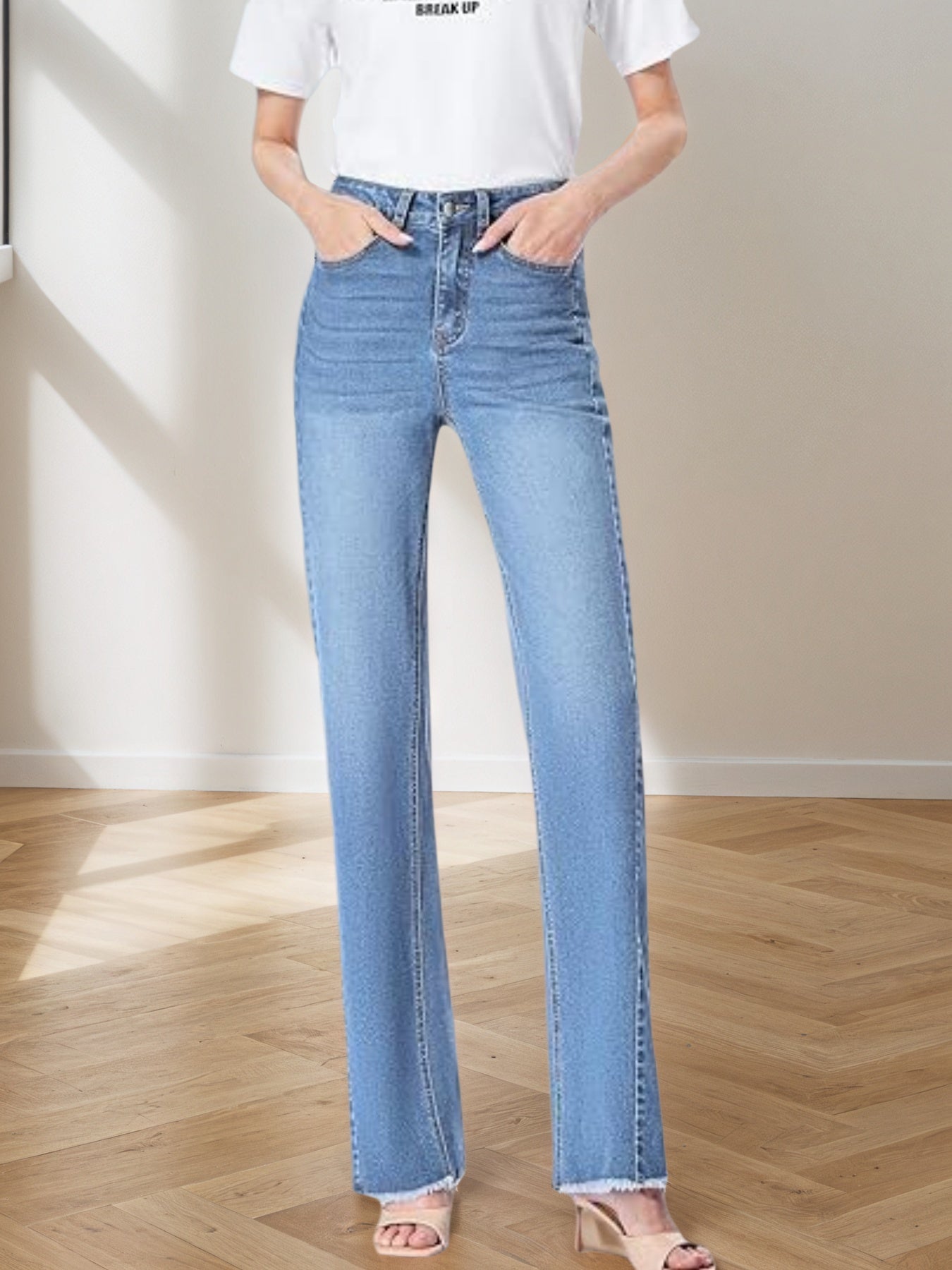 New Women's Jeans, Wide Leg Denim Pants, Suitable For All Seasons - Clothesfassion.store