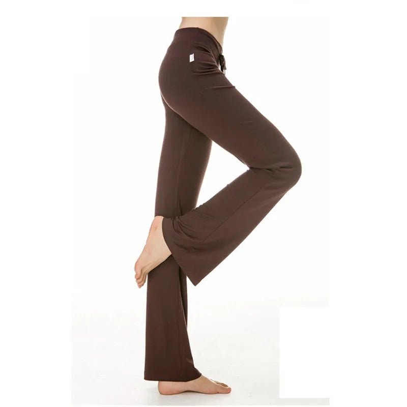 New Yoga Flare Leggings Women Fitness Push Up High Waiste Wide Leg Seamless Workout Pants Gym Elastic Tights Exercise Sport Pant - Clothesfassion.store