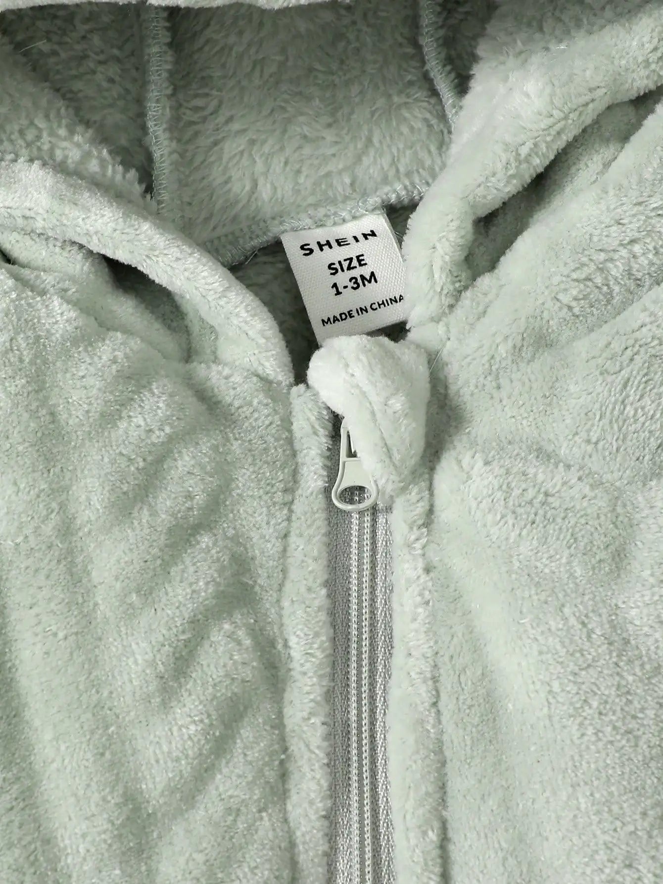 Newborn Baby Boy Autumn and winter Plush Jumpsuit Hooded Long sleeved Zipper Jumpsuit suitable for Male babies aged 0 - 18 Months - Clothesfassion.store