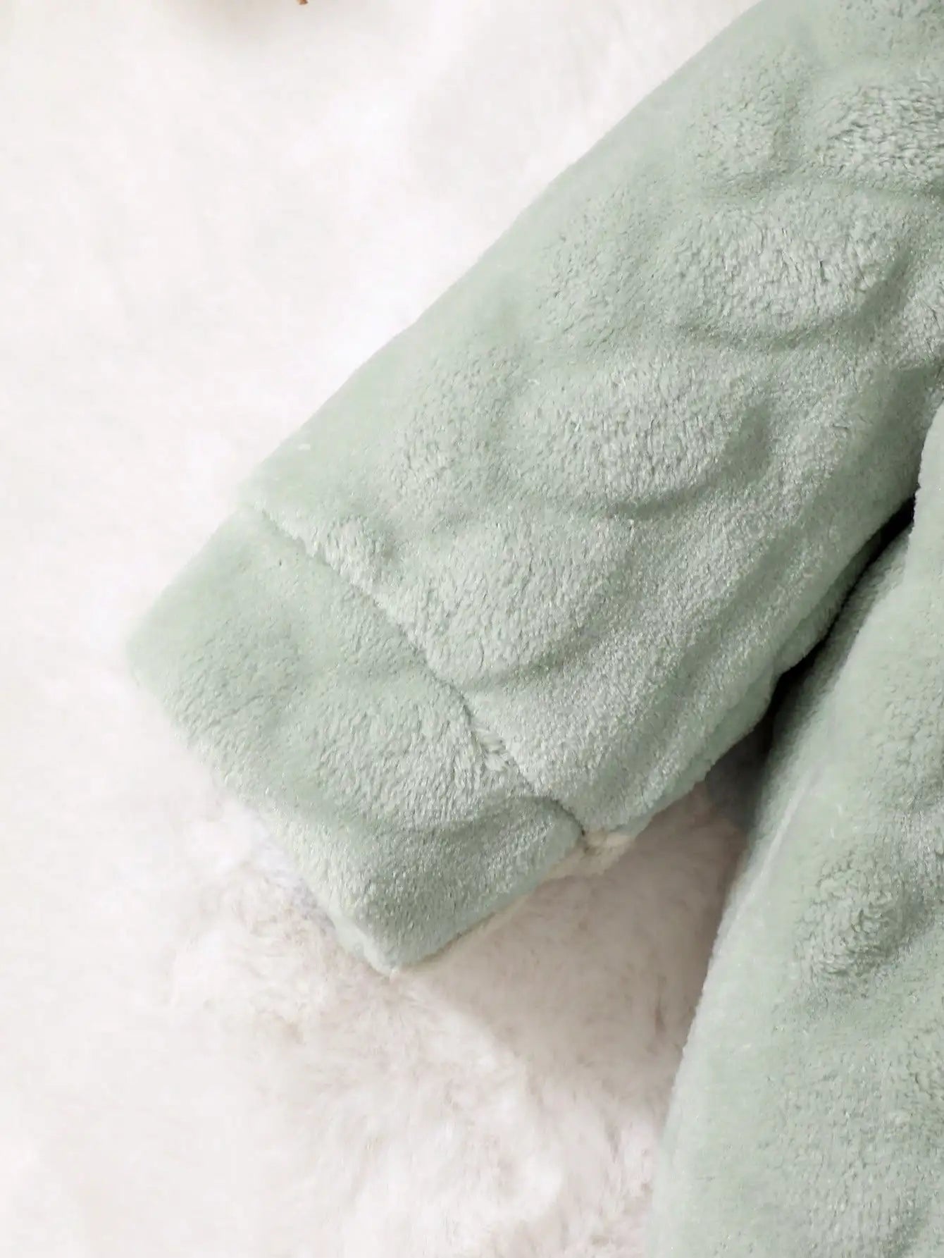 Newborn Baby Boy Autumn and winter Plush Jumpsuit Hooded Long sleeved Zipper Jumpsuit suitable for Male babies aged 0 - 18 Months - Clothesfassion.store