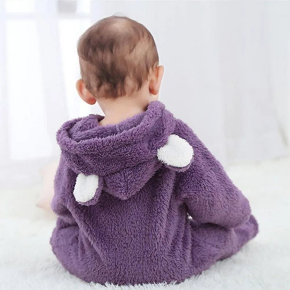 Newborn Baby Rompers Winter Warm Fleece Bebe Boys Girl Costume Infant Girls Clothing Animal Overall Baby Jumpsuits Xmas Outfit - Clothesfassion.store
