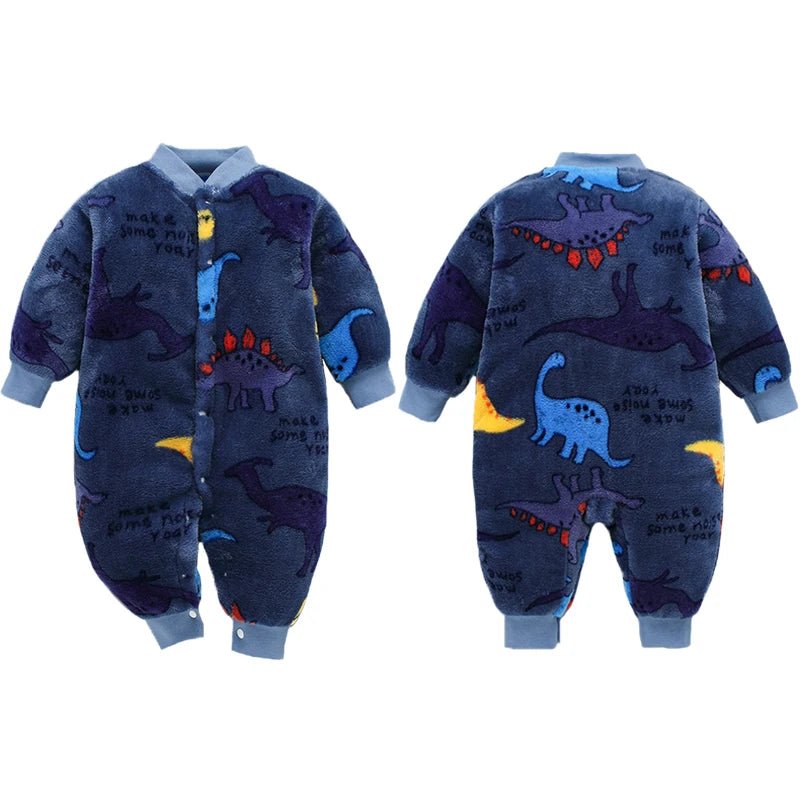 Newborn Baby Spring Winter Clothes Infant Jacket for Girls Jumpsuit for Boys Soft Flannel Bebe Romper Baby Clothes 0 - 18 Month - Clothesfassion.store
