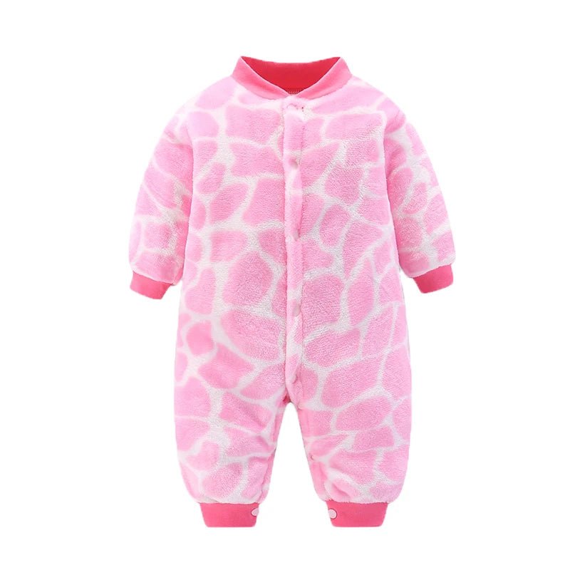 Newborn Baby Spring Winter Clothes Infant Jacket for Girls Jumpsuit for Boys Soft Flannel Bebe Romper Baby Clothes 0 - 18 Month - Clothesfassion.store