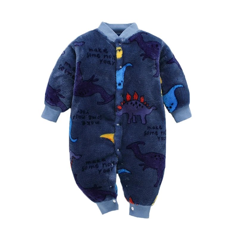 Newborn Baby Spring Winter Clothes Infant Jacket for Girls Jumpsuit for Boys Soft Flannel Bebe Romper Baby Clothes 0 - 18 Month - Clothesfassion.store