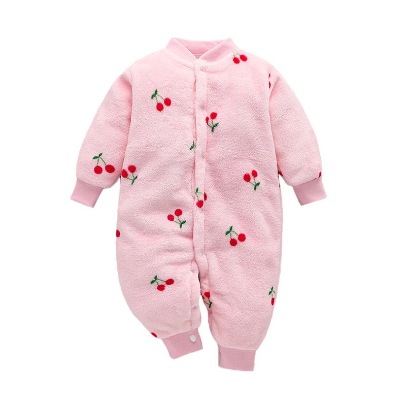 Newborn Baby Spring Winter Clothes Infant Jacket for Girls Jumpsuit for Boys Soft Flannel Bebe Romper Baby Clothes 0 - 18 Month - Clothesfassion.store
