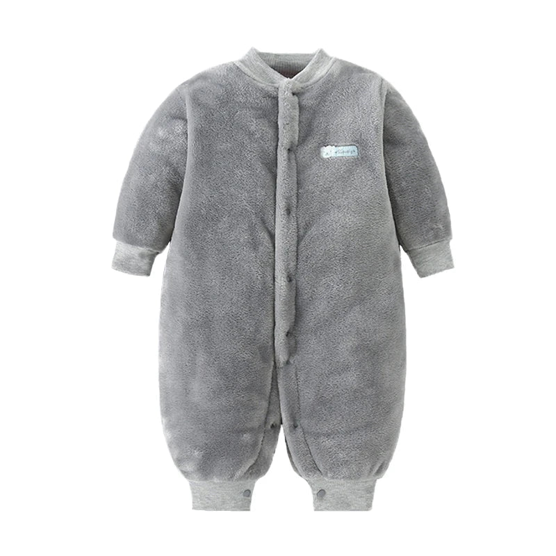 Newborn Baby Spring Winter Clothes Infant Jacket for Girls Jumpsuit for Boys Soft Flannel Bebe Romper Baby Clothes 0 - 18 Month - Clothesfassion.store