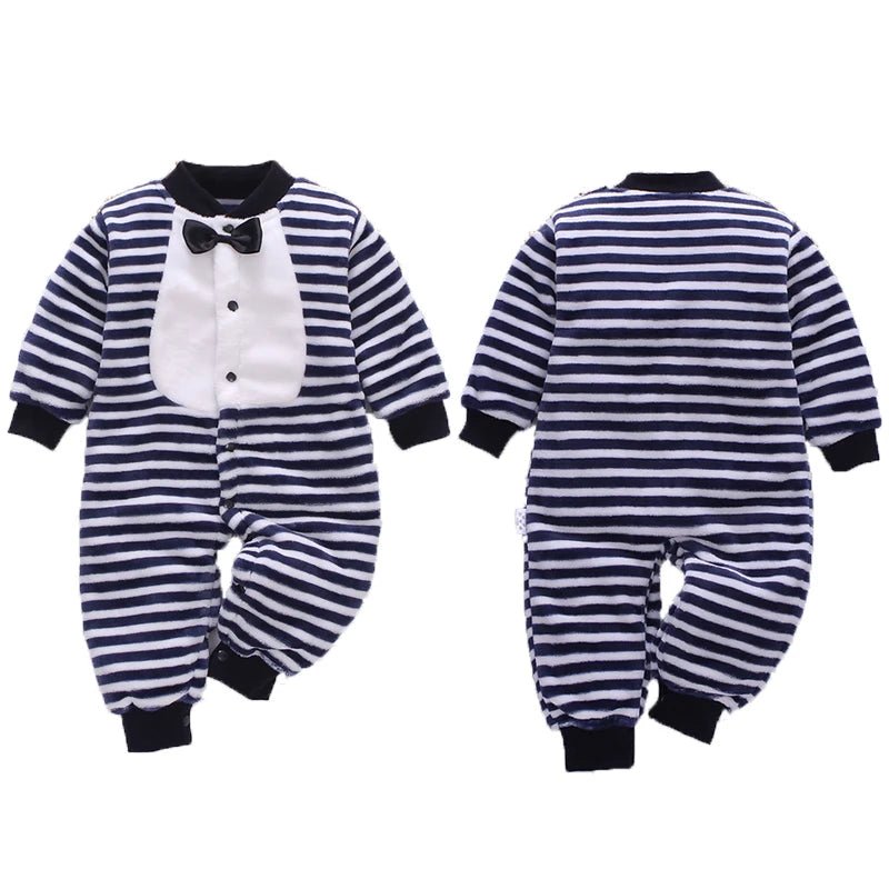 Newborn Baby Spring Winter Clothes Infant Jacket for Girls Jumpsuit for Boys Soft Flannel Bebe Romper Baby Clothes 0 - 18 Month - Clothesfassion.store