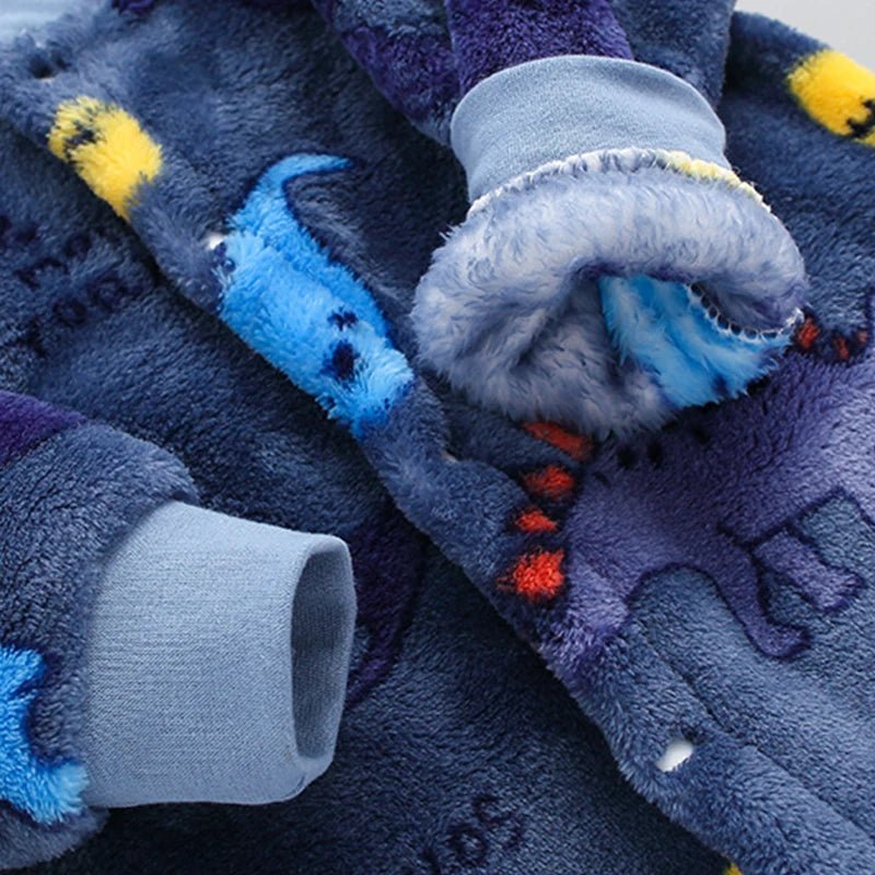 Newborn Baby Spring Winter Clothes Infant Jacket for Girls Jumpsuit for Boys Soft Flannel Bebe Romper Baby Clothes 0 - 18 Month - Clothesfassion.store