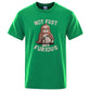 Not Fast Not Furious Kawaii Sloth Print Clothing Men Street Oversized T Shirts Breathable Cotton Streetwear Creativity T-Shirt - Clothesfassion.store