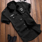 Oversize Men's Shirts Male Long Sleeve Overshirt 6XL Pure Cotton Embroidery Plus Size Military Casual Shirt Men Clothing - Clothesfassion.store