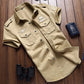 Oversize Men's Shirts Male Long Sleeve Overshirt 6XL Pure Cotton Embroidery Plus Size Military Casual Shirt Men Clothing - Clothesfassion.store