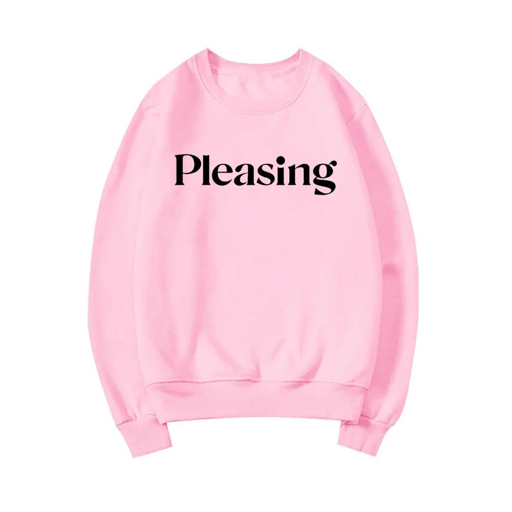 Pleasing Crewneck Sweatshirt HS Pleasing Sweatshirt TPWK Pleasing Hoodie Unisex Crewneck Sweatshirt Long Sleeve Pullovers Tops - Clothesfassion.store