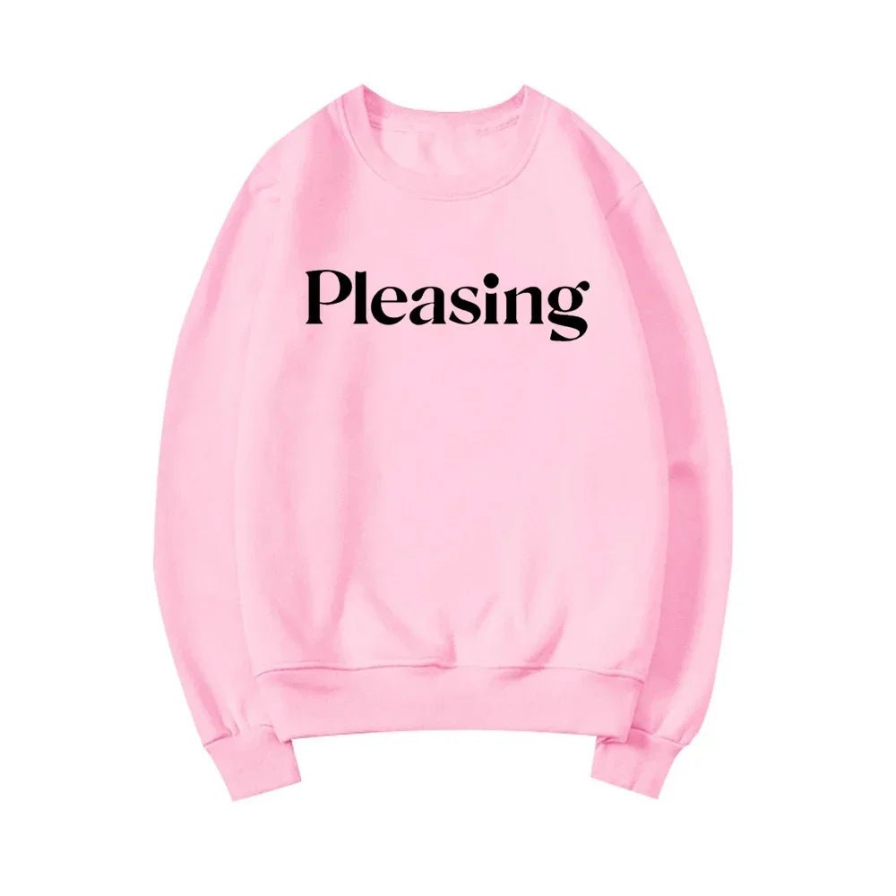 Pleasing Crewneck Sweatshirt HS Pleasing Sweatshirt TPWK Pleasing Hoodie Unisex Crewneck Sweatshirt Long Sleeve Pullovers Tops - Clothesfassion.store