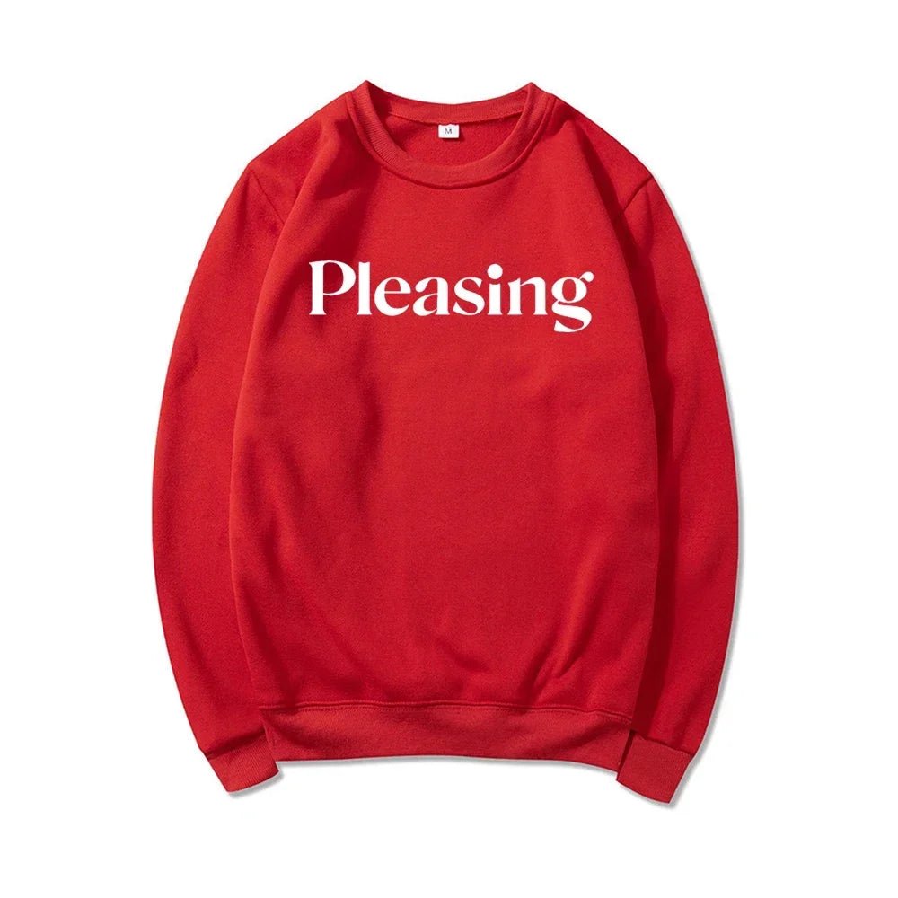 Pleasing Crewneck Sweatshirt HS Pleasing Sweatshirt TPWK Pleasing Hoodie Unisex Crewneck Sweatshirt Long Sleeve Pullovers Tops - Clothesfassion.store