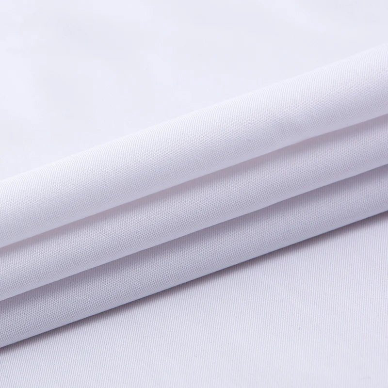Plus Size 11XL 10XL 9XL New Men's Social Shirt Long Sleeve Slim Fit Business Classic Basic White Formal Dress Shirts Man Clothes - Clothesfassion.store