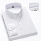 Plus Size 11XL 10XL 9XL New Men's Social Shirt Long Sleeve Slim Fit Business Classic Basic White Formal Dress Shirts Man Clothes - Clothesfassion.store