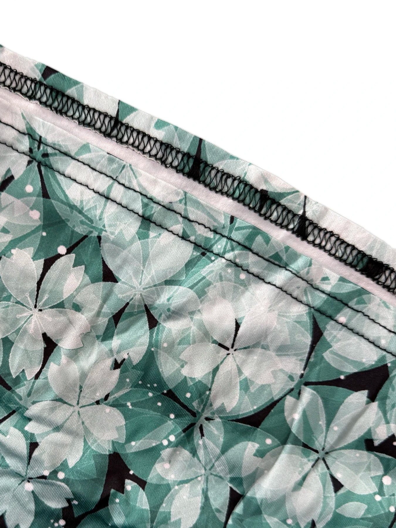 Plus Size Lady Suit Round Neck New Summer Casual Large Size Lucky Grass Print Short - Sleeved T-Shirt Pants Two - Piece Suit - Clothesfassion.store