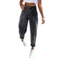 Plus Size Women's Fashion Stretch Tapered Pants Retro Washed Denim - Clothesfassion.store