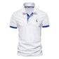 Polo Giraffe Shirt Men Quality Embroidery Summer Short Sleeve Polo Casual Business Social Mens Polos BR Size - Clothesfassion.store