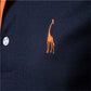 Polo Giraffe Shirt Men Quality Embroidery Summer Short Sleeve Polo Casual Business Social Mens Polos BR Size - Clothesfassion.store