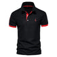 Polo Giraffe Shirt Men Quality Embroidery Summer Short Sleeve Polo Casual Business Social Mens Polos BR Size - Clothesfassion.store